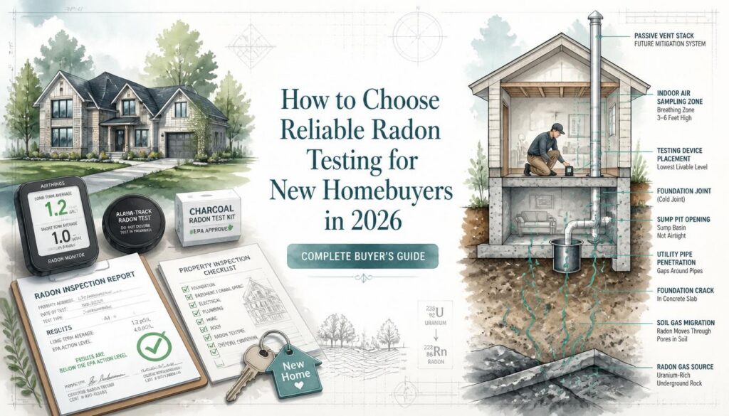 How to Choose Reliable Radon Testing for New Homebuyers in 2026 (Philadelphia, South Jersey, Delaware)